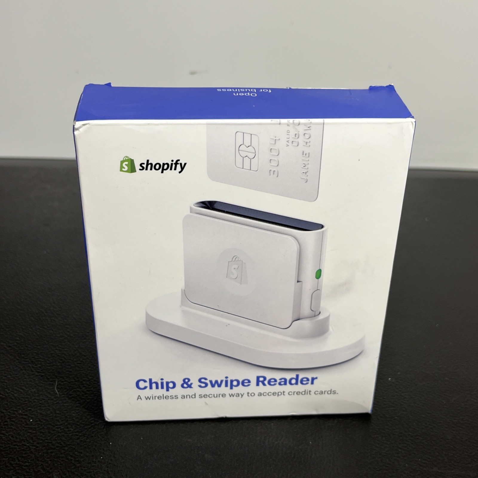 Shopify Chip and Swipe Credit Card Reader  White Model S1701 OPEN BOX