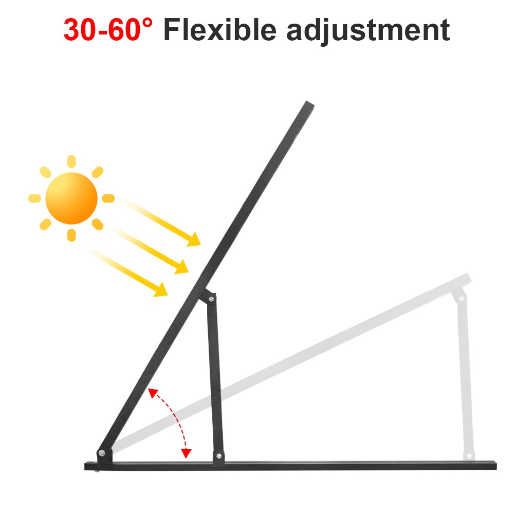 DOKIO Heavy Duty Steel Solar Panel Brackets,Adjustable angle 30-60°