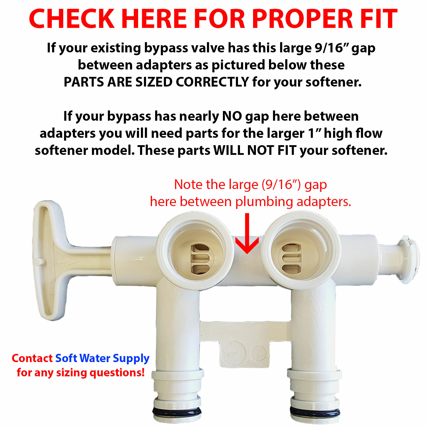 7280203 - Water Softener Standard Install Adaptor Kit