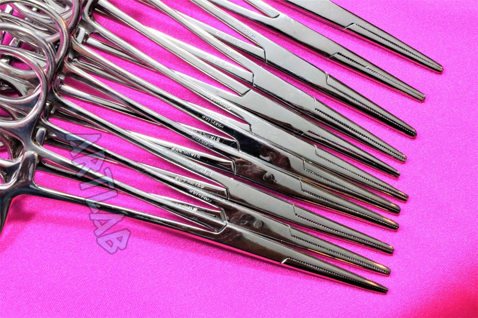 12 PC MOSQUITO HEMOSTAT FORCEPS 5" STRAIGHT STAINLESS STEEL SURGICAL MEDICAL
