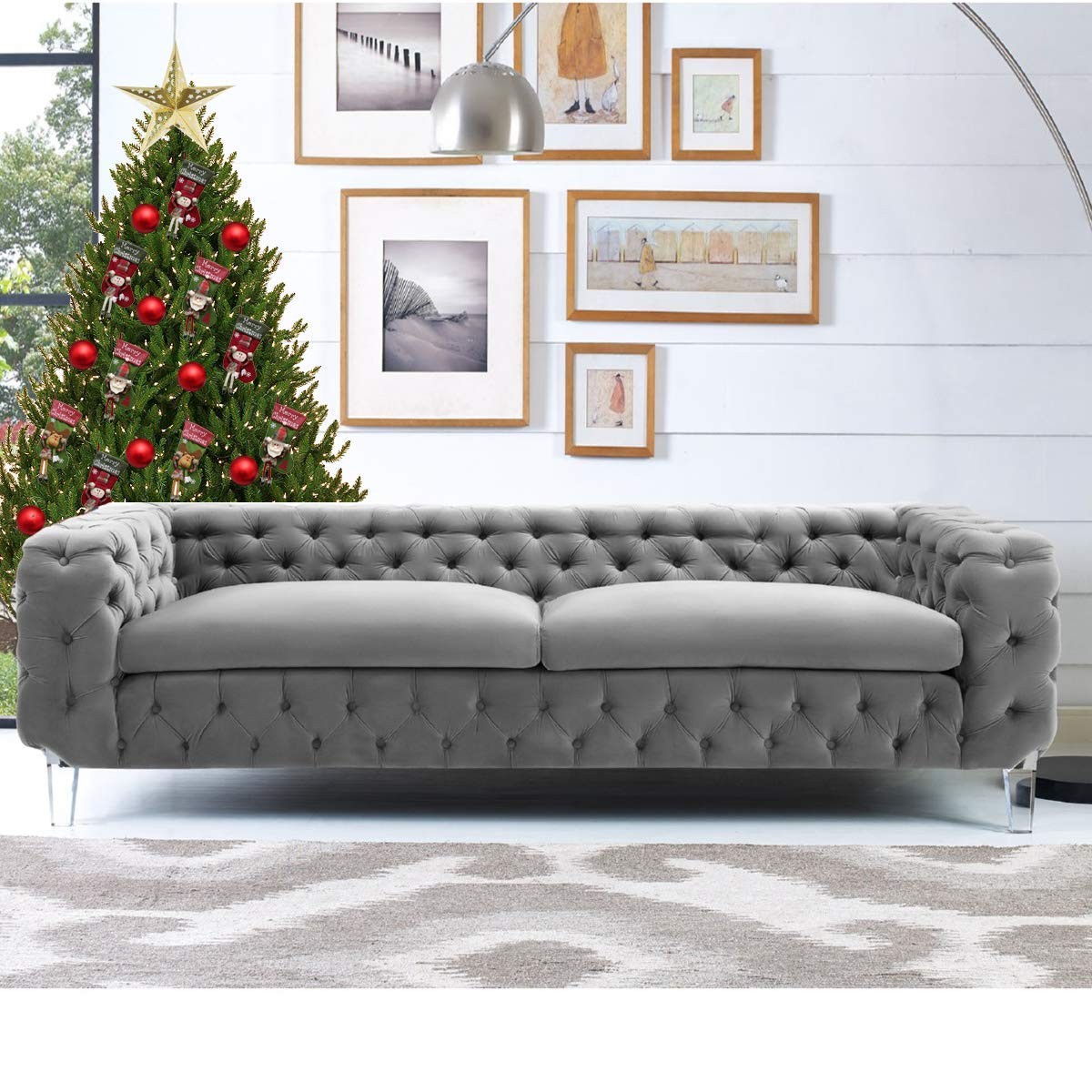 Sofa Legs Clear Furniture Legs Arcrylic 6 inch Bench Legs Modern Cabinet Cupb...