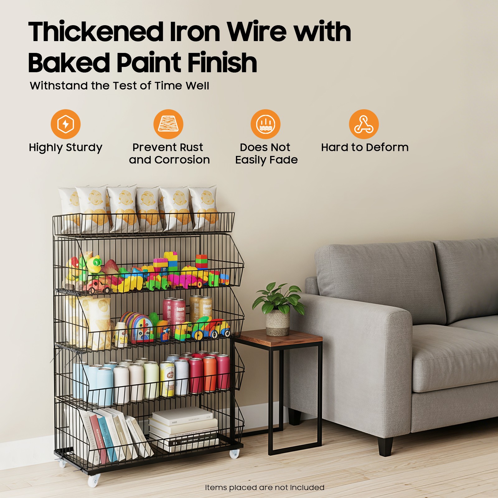 5 Tier Wire Grid Retail Display Shelf Merchandise Display Rack Stand 90*43*136cm