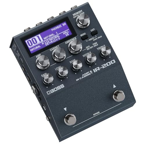 BOSS IR-200 AMP&CABINET PROCESSOR Guitar Effects Pedal Amp Simulator