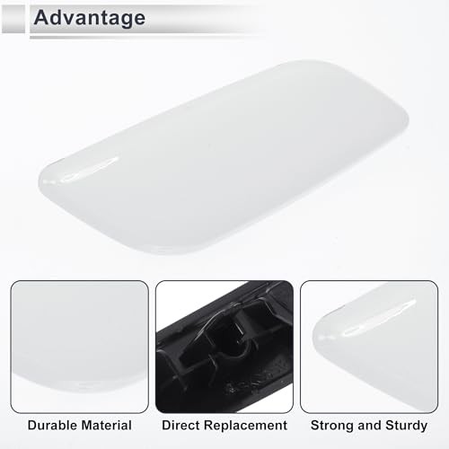 Front Bumper Headlight Washer Nozzle Cover Cap for Mazda 3 M3 Right Side White