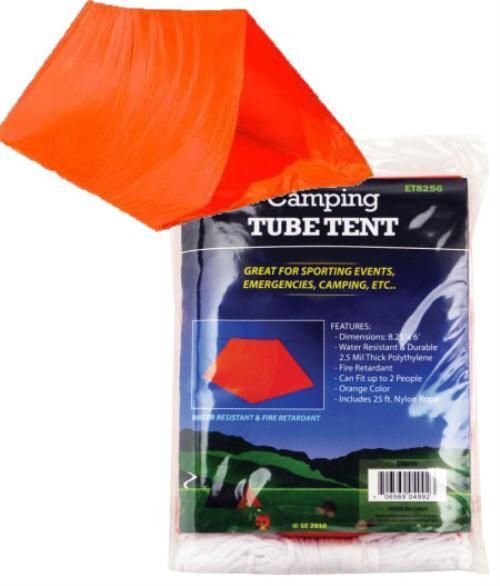 Tube Tent Steel Pegs Emergency Outdoor  Survival Shelter Insulates Body Heat