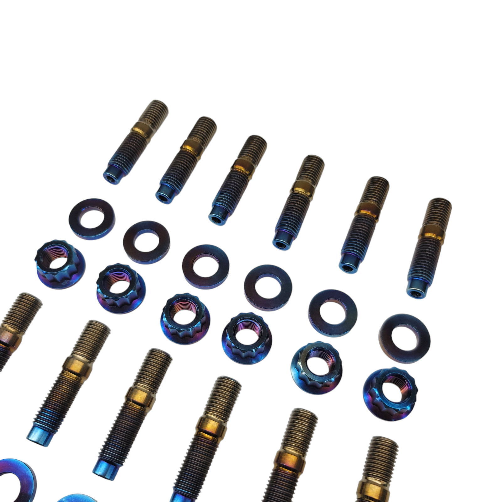 1pc Titanium Exhaust Turbo Header Intake Plenum Manifold Stud Kit M10x1.25-50mm
