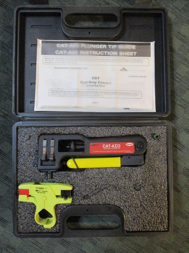 NEW Ripley Cablematic CAT-AIO Compression Assembly Tool Dual Drop Trimer Plunger