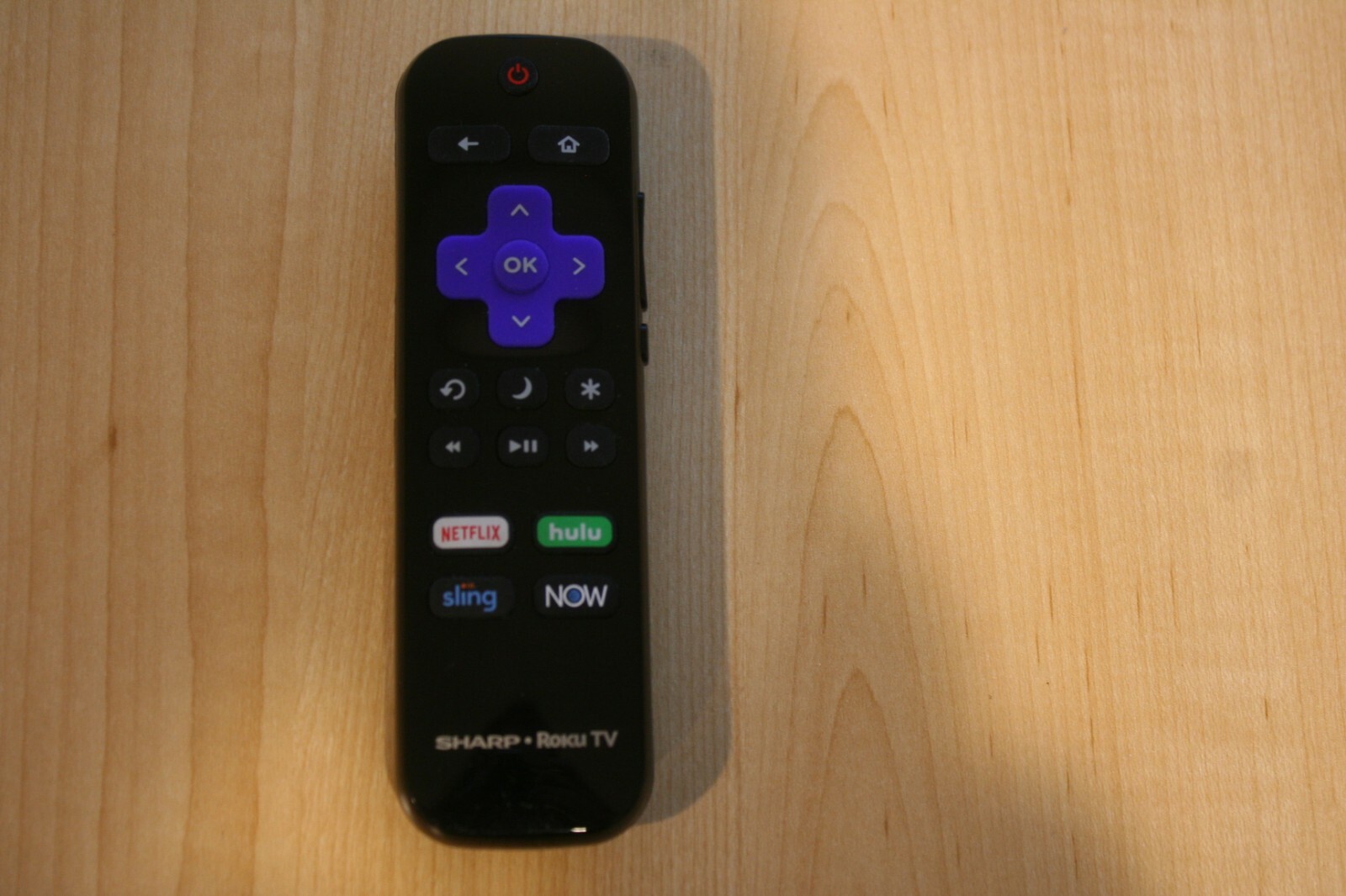 Genuine Sharp LC-RCRUS-20 Shine Face Roku TV Remote Control