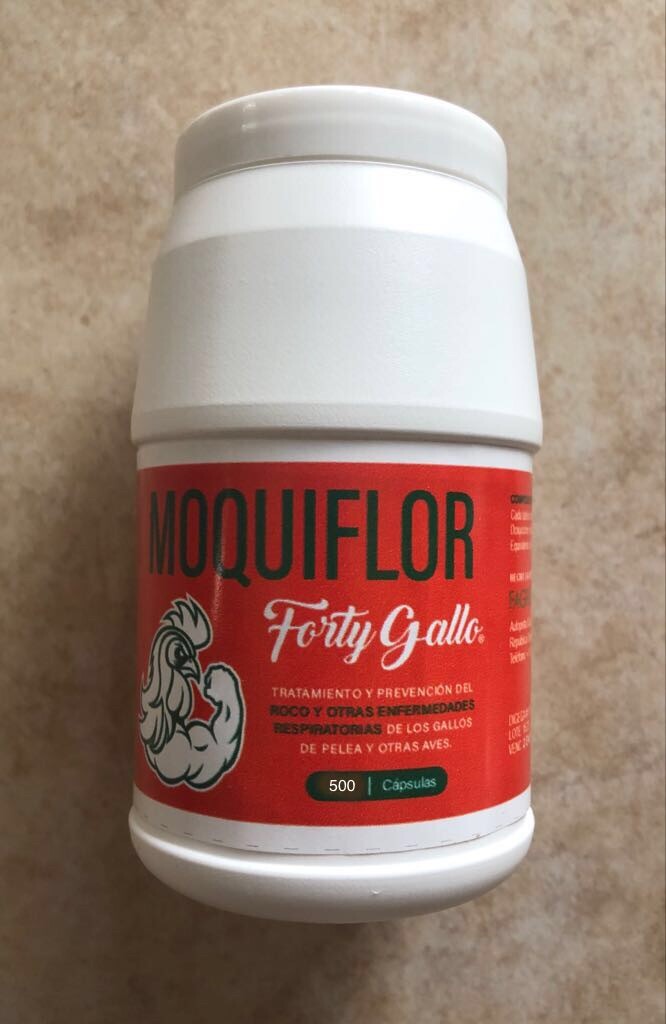 MOQUIFLOR FORTY GALLO Anti-Coryza and Respiratory Diseases in poultry 500 tabs