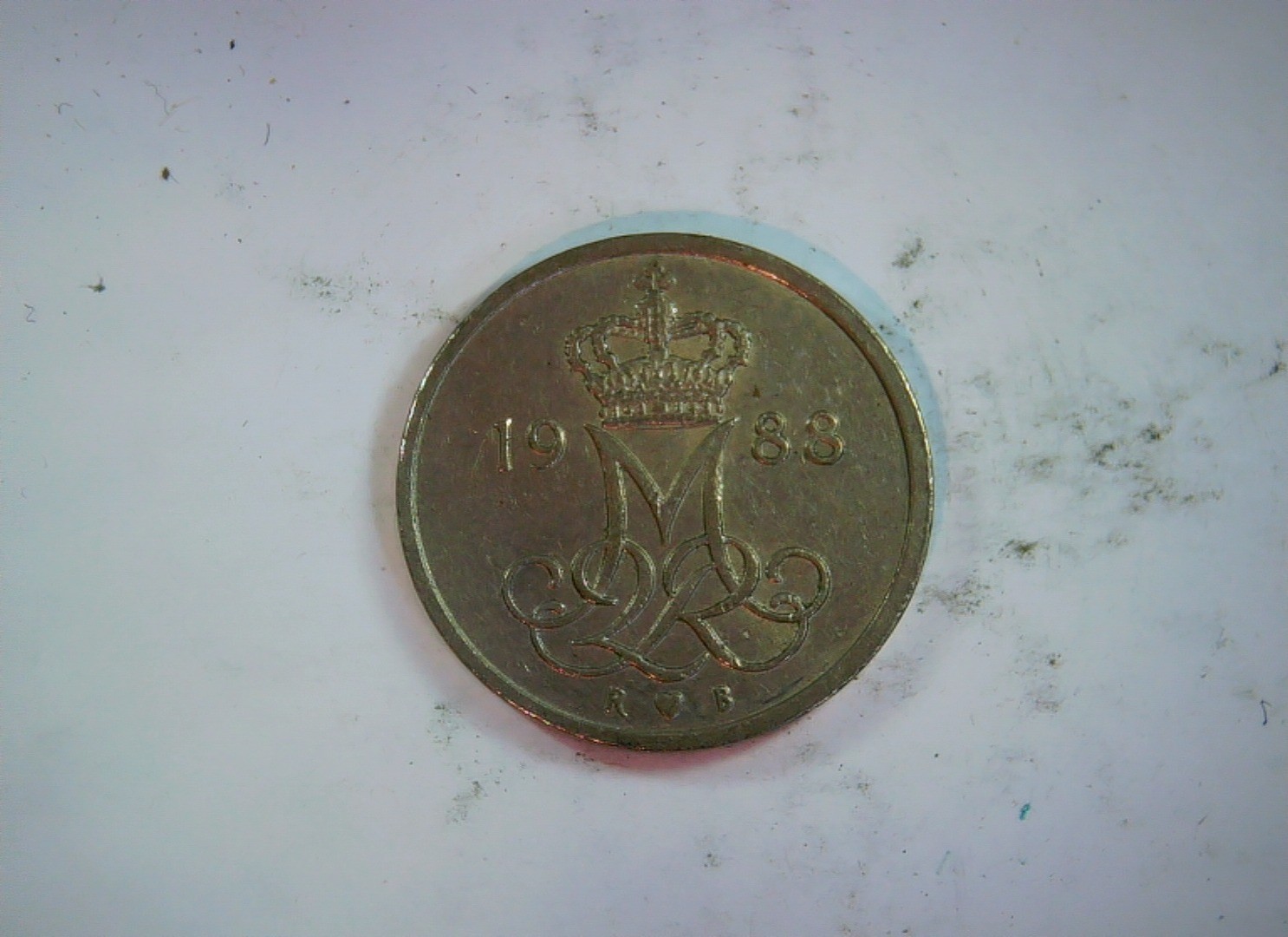 Denmark 1988 10 Øre Margrethe II monogram (10 Øre) Coin