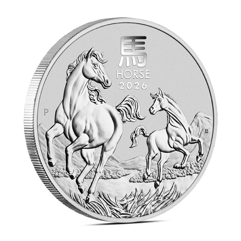2026 5 oz Perth Lunar Year of the Horse Silver Coin (BU)