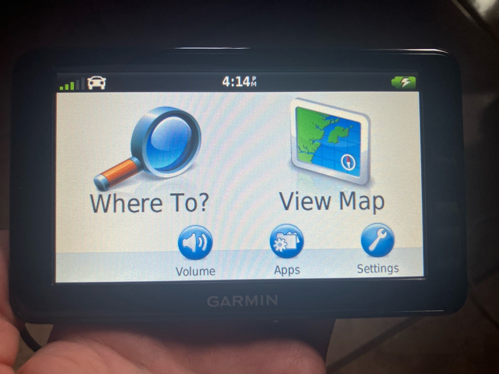 Bundle Garmin nuvi 2555LMT Portable GPS navigator two cables tested bad battery