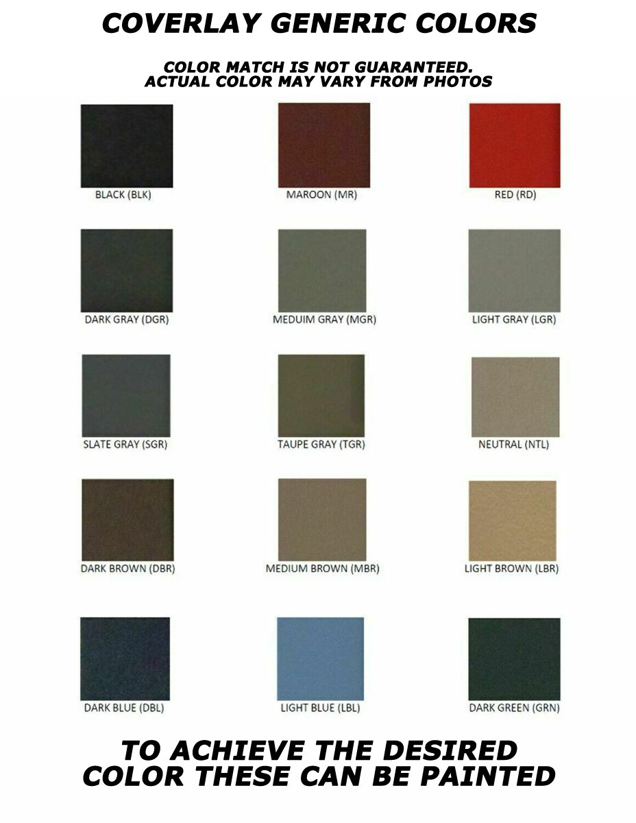 Coverlay 10-720 for 1983-1986 Nissan 720 Pickup Black Dash Cover