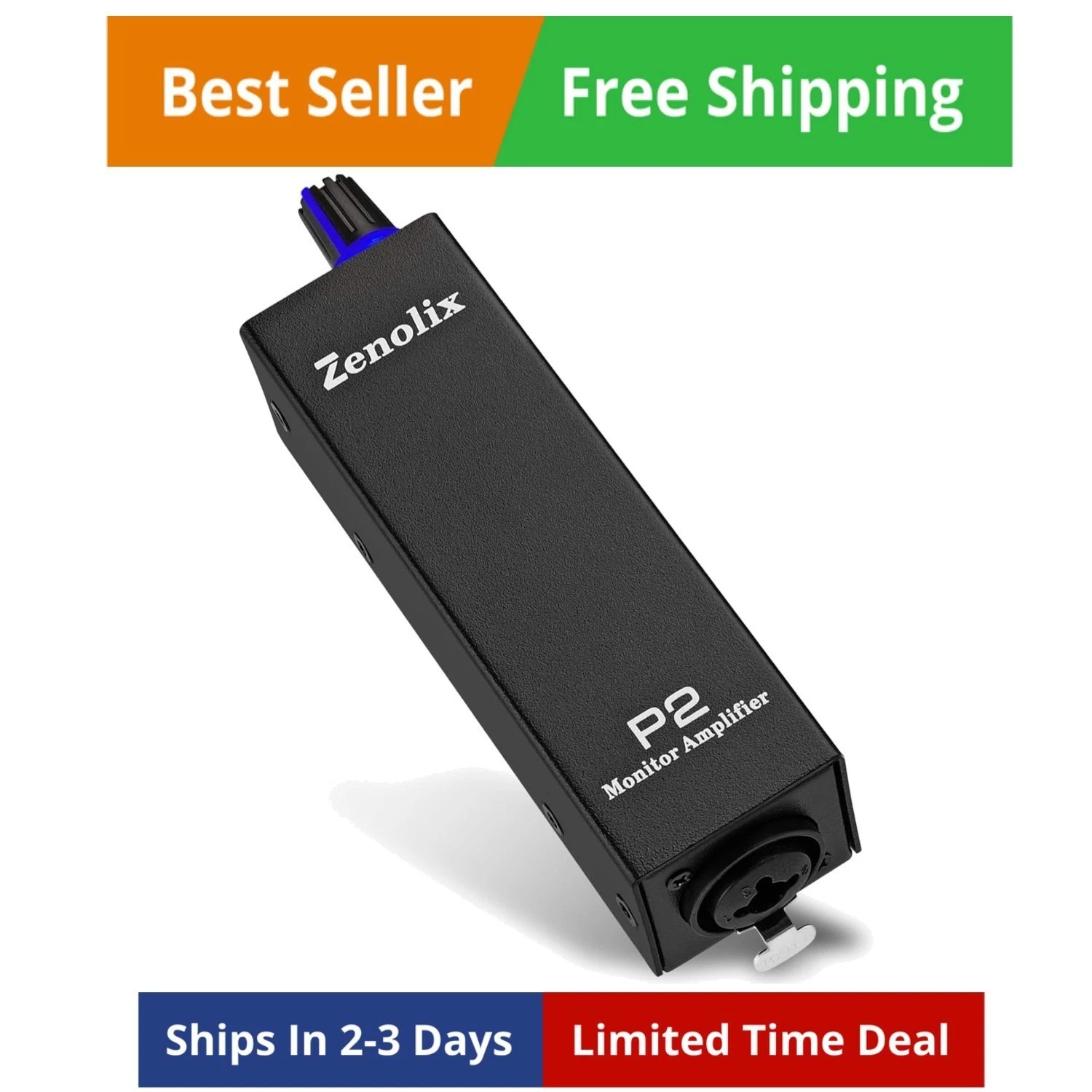 P2 Portable In Ear Monitor Amplifier, Headphone Amp with XLR/TRS Inputs 3.5mm...