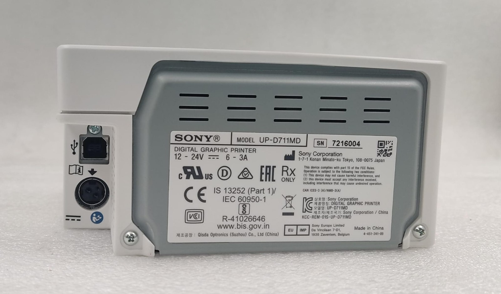 SONY UP-D711MD Thermal Digital Graphic Printer
