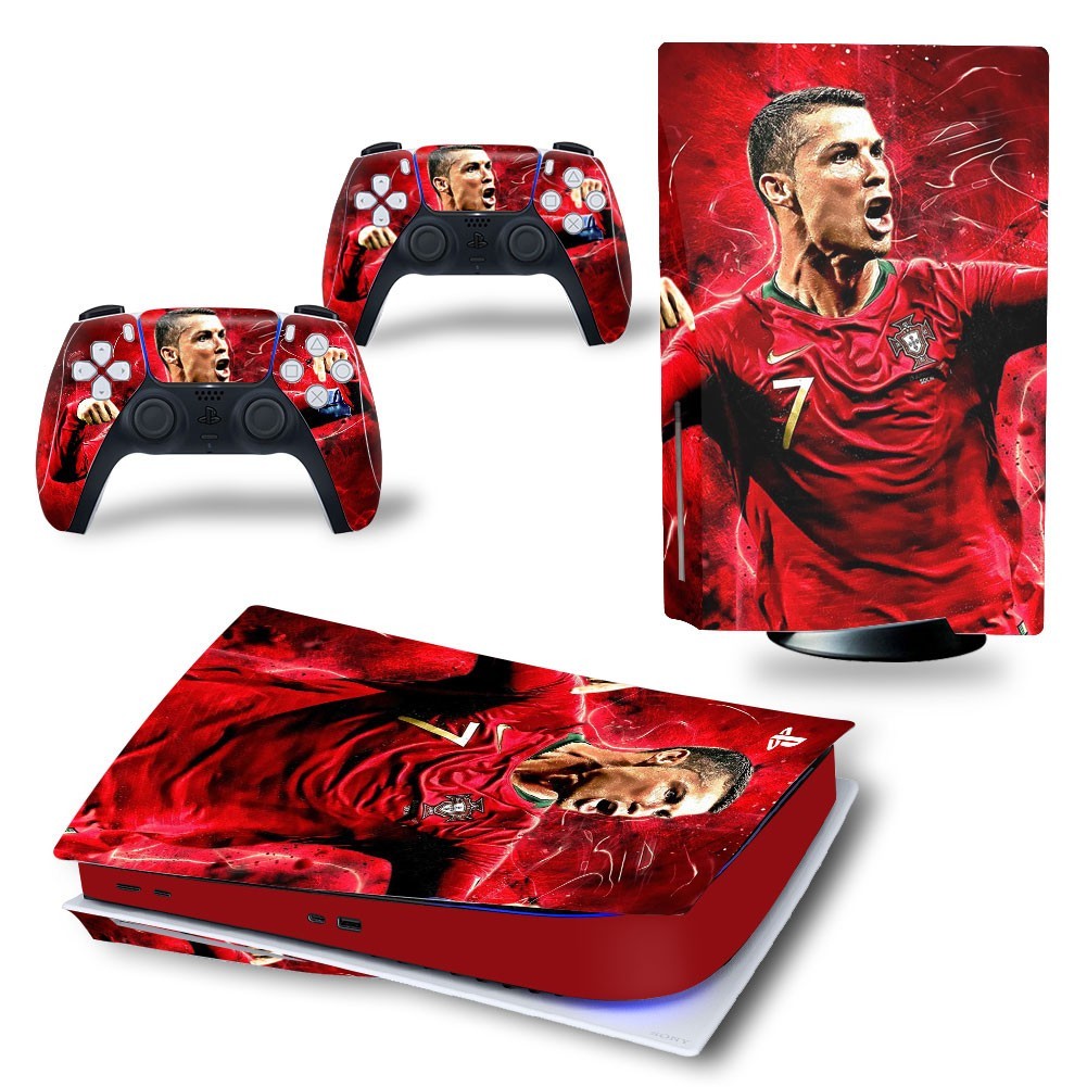 PS5 Skin Ronaldo Portugal Playstation 5 Foil