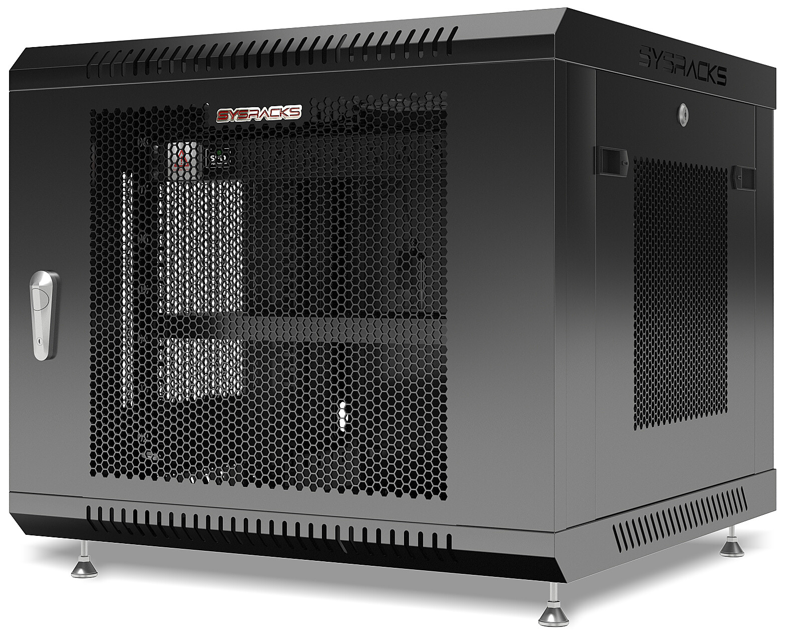 9U Wall Mount Server Rack Locking Network Cabinet Box Data Enclosure VENTED Door