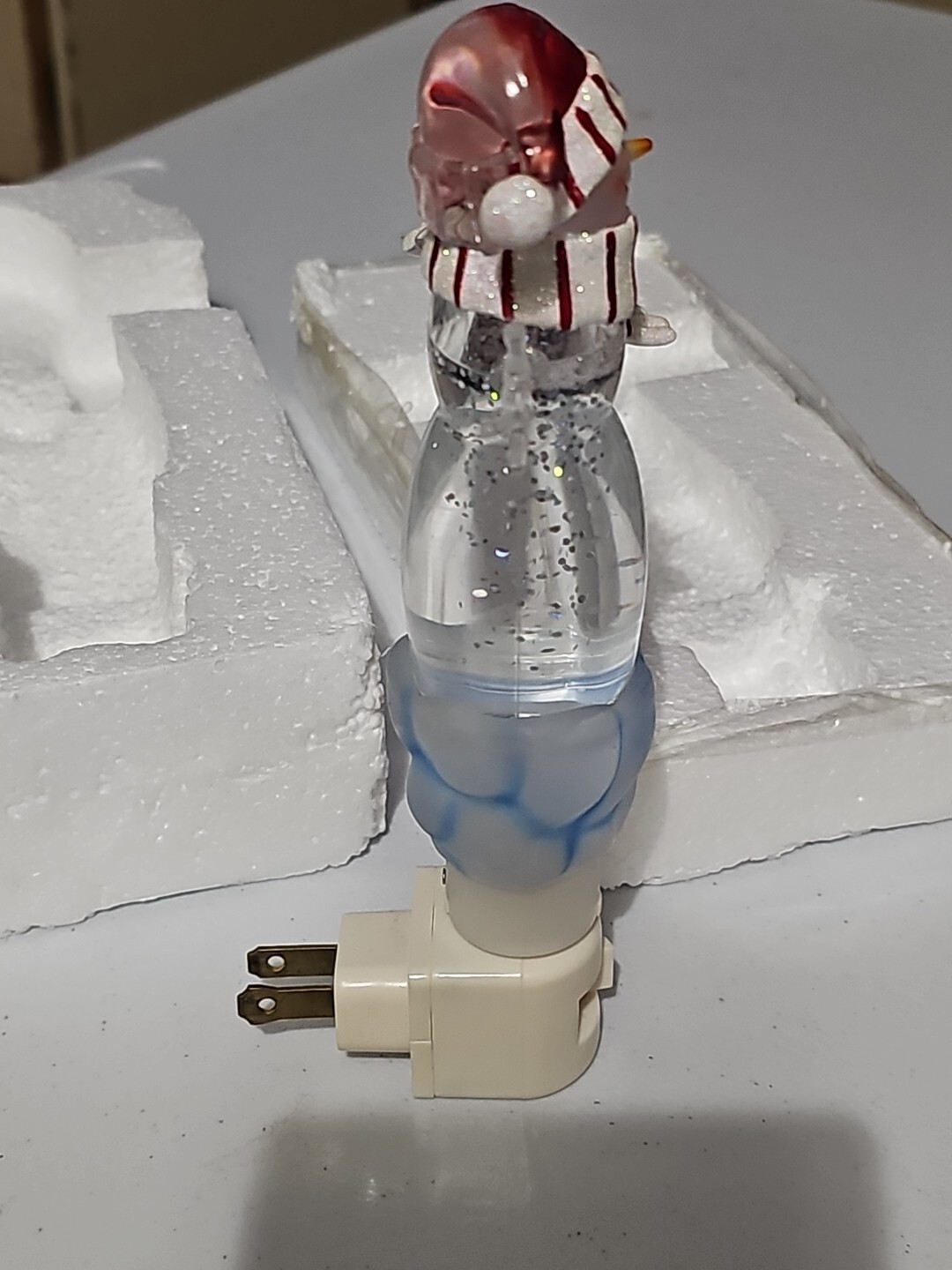 Enchanted Forest Snowman Lava Nightlight