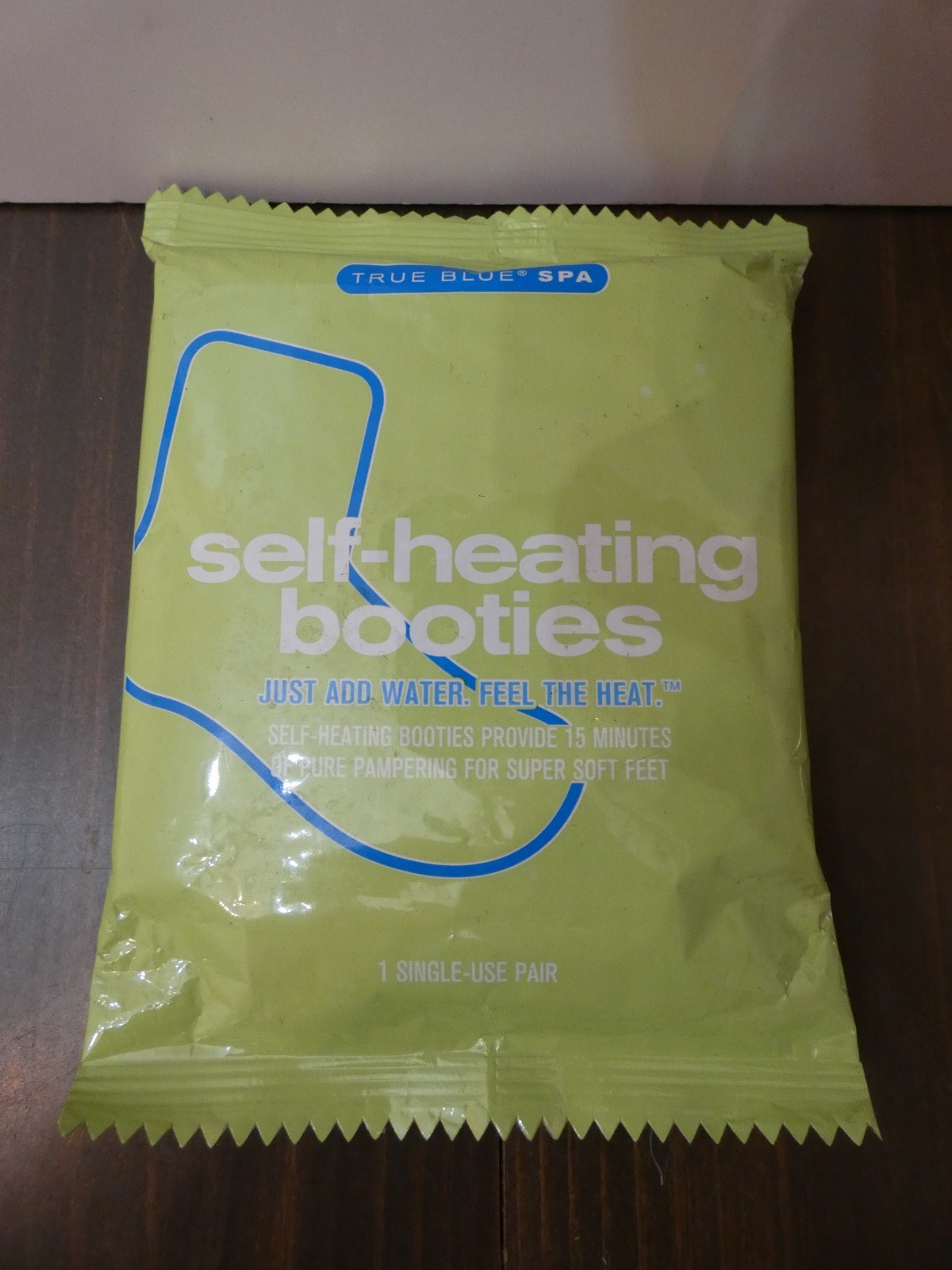 True Blue Spa New Self Heating Booties New 1 Single Use Pair