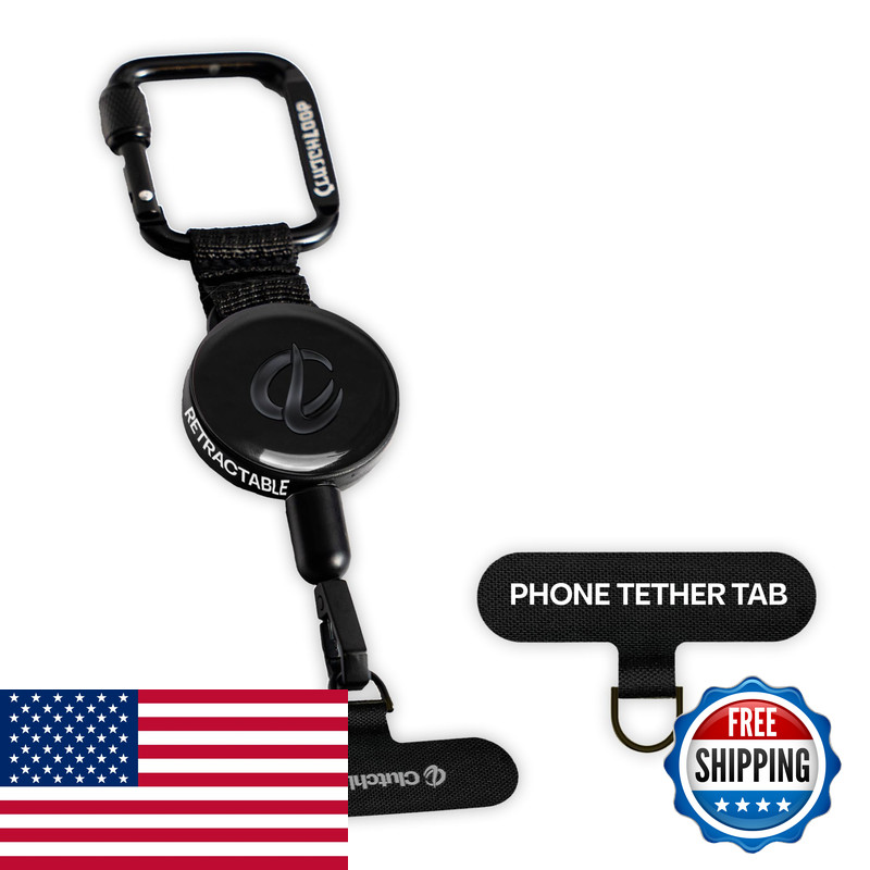 Clutchloop Anti-Theft Phone Tether - Universal Adhesive Anchor Retractable
