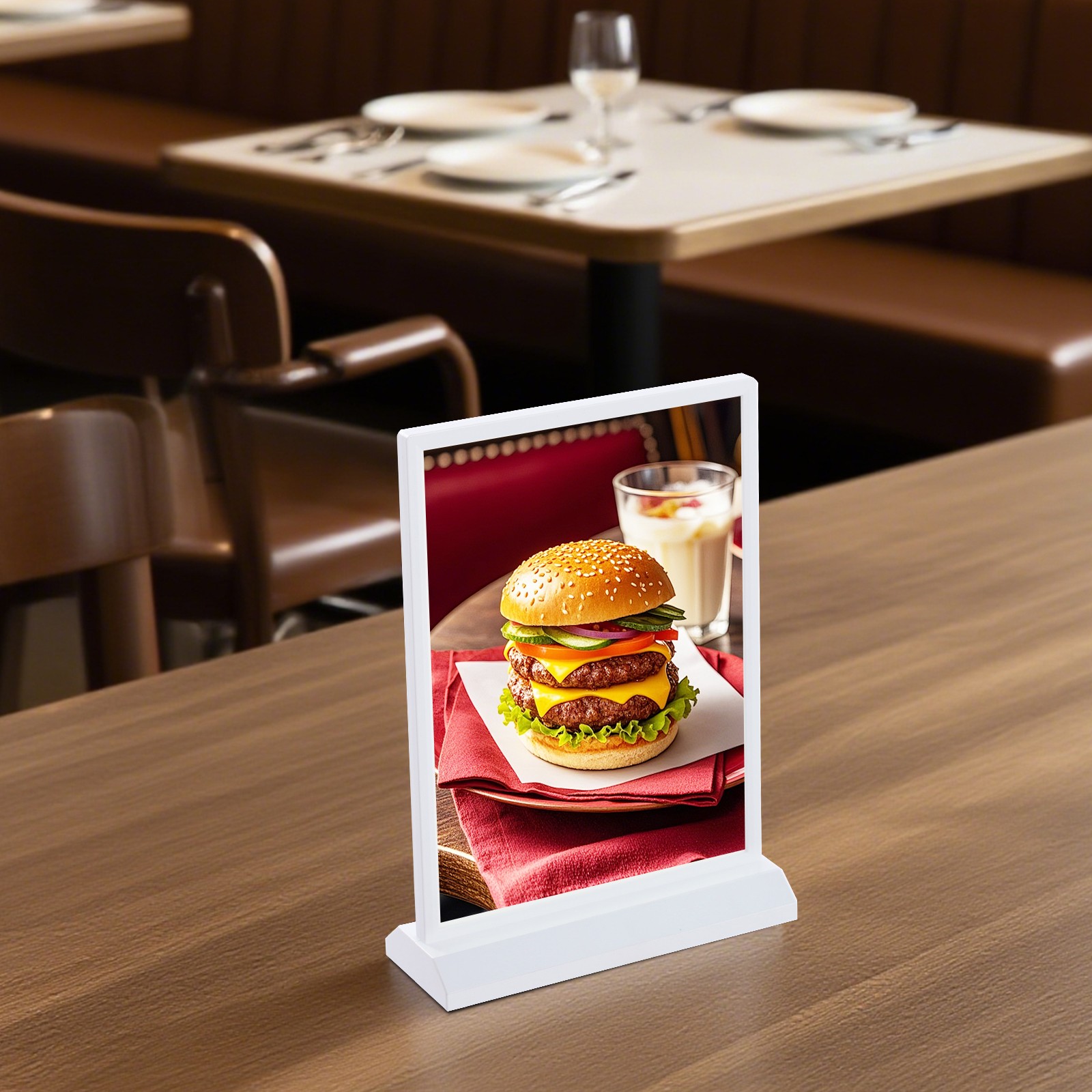 Tabletop LED Sign Holder, LED Poster Frame, LED Sign Holder for Restaurants/Bars