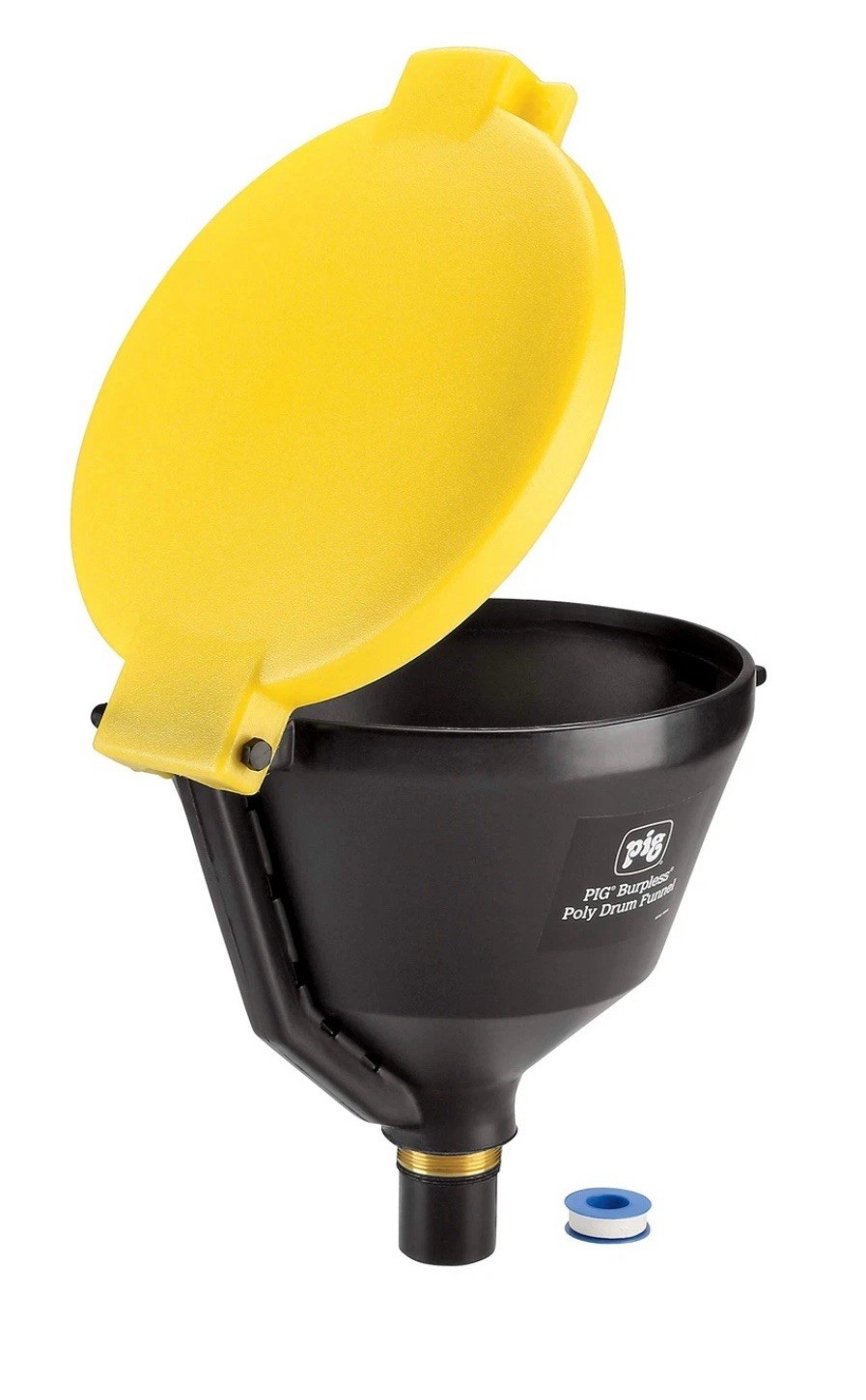 PIG Drum Funnel | Burpless Poly Drum Funnel | for 30 and 55 gal Plastic or St...