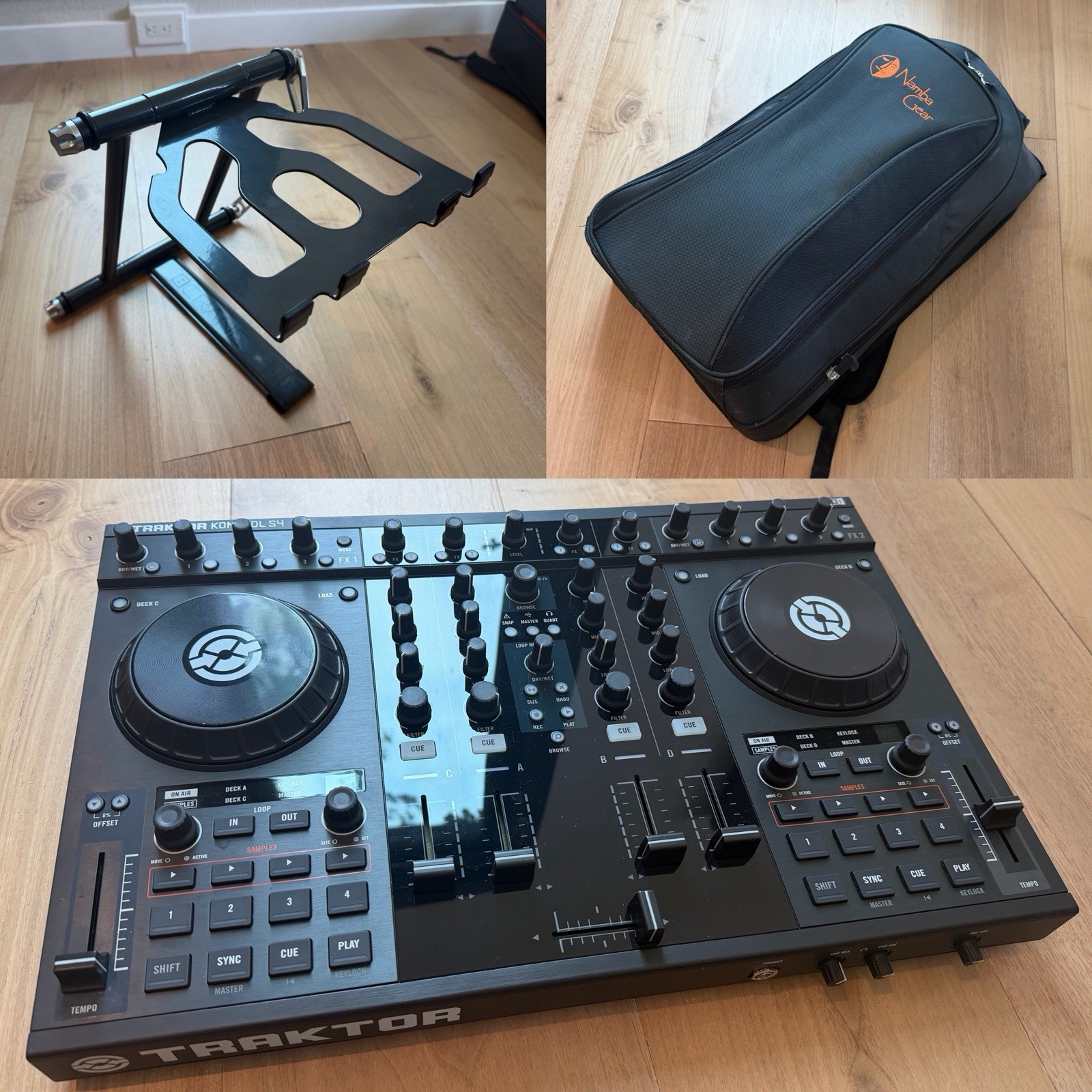 Native Instruments Traktor Kontrol S4-Namba Gear Backpack-Laptop stand-Cords