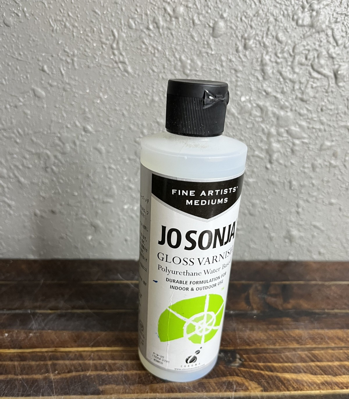 Jo Sonja Gloss Varnish 8.4 oz Polyurethane Water Base Fine Artists Medium