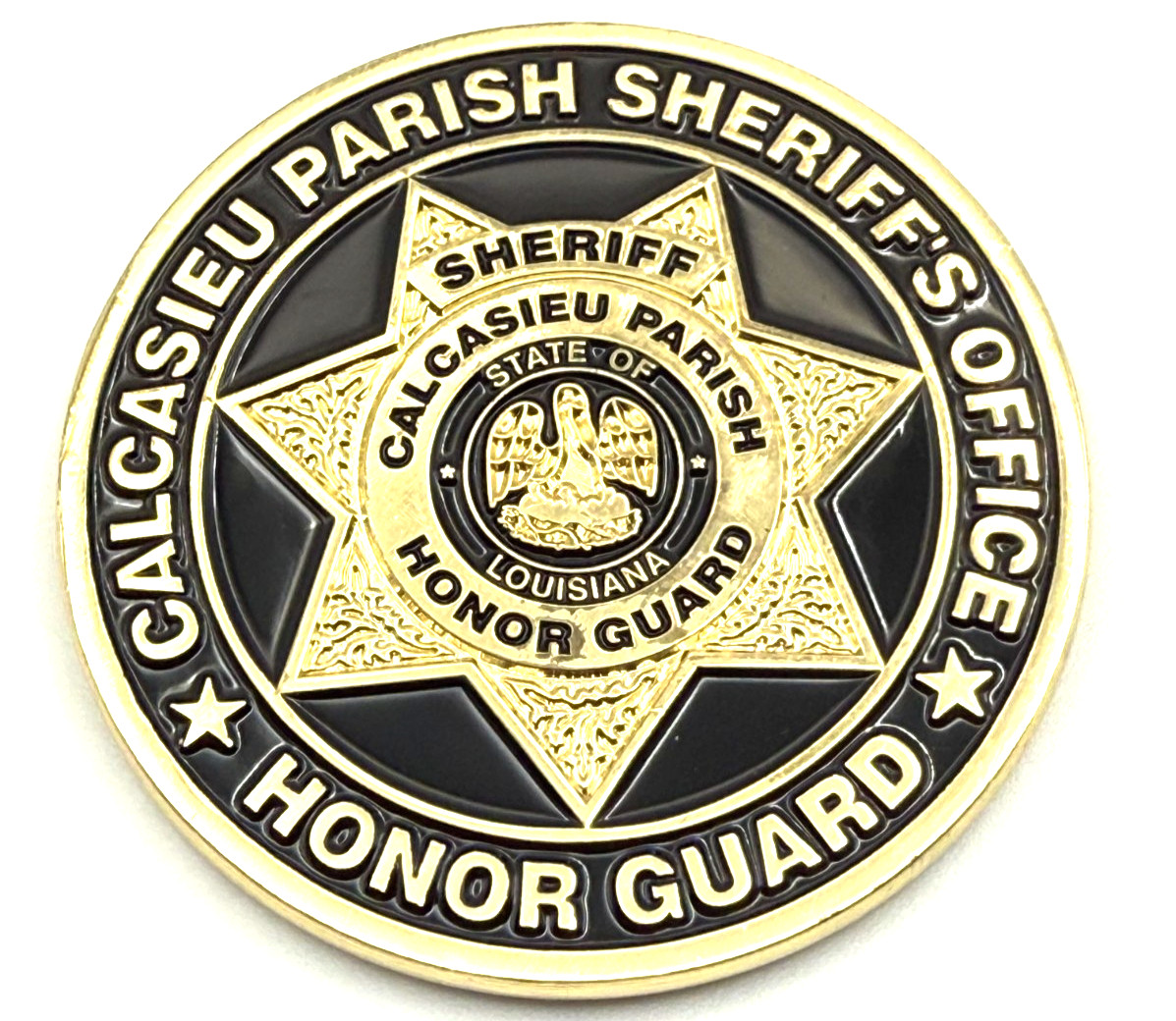 G2 Calcasieu Parish Sheriff's Office Honor Guard Police Louisiana Challenge Coin