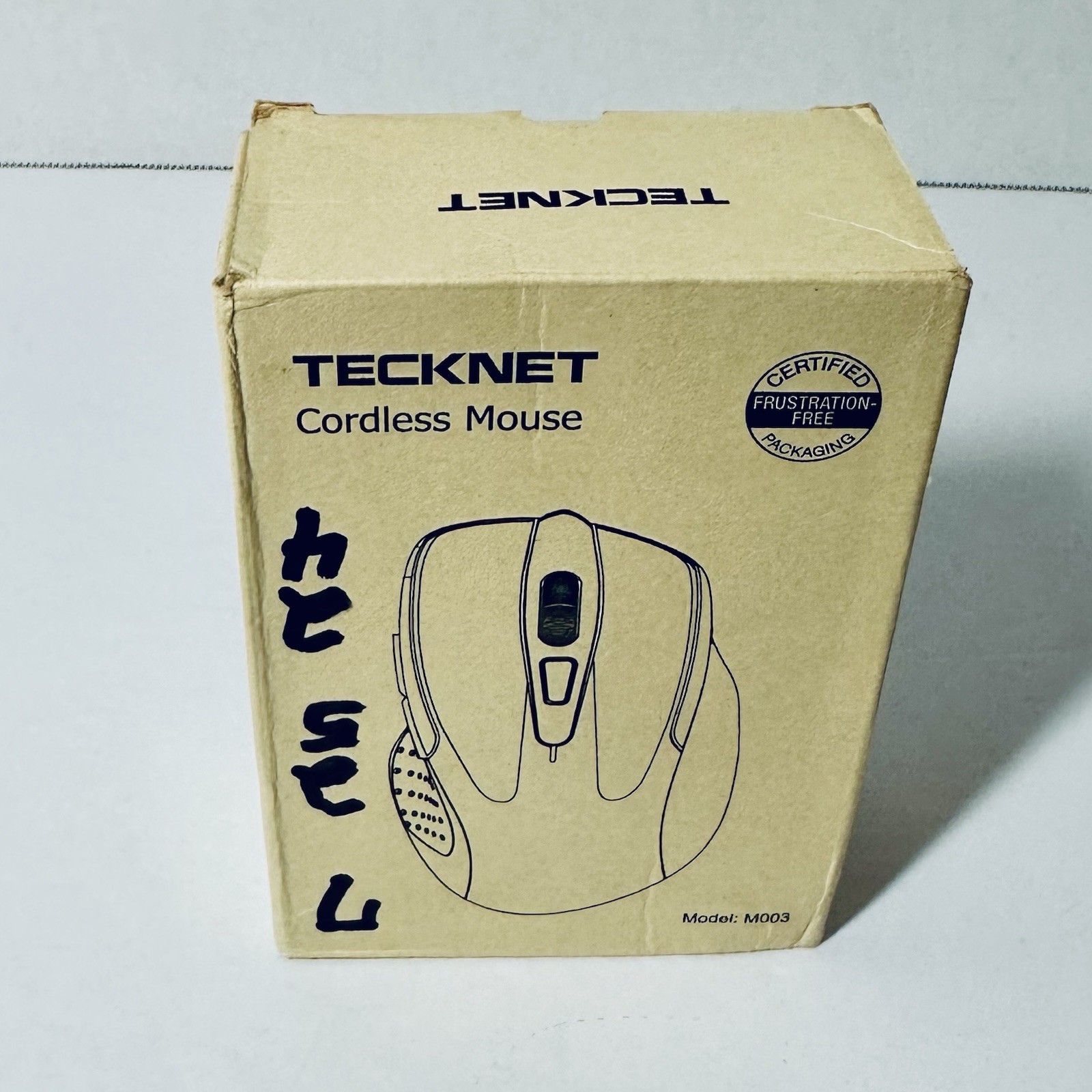 Tecknet Cordless Mouse NIB - M003 - Purple (batteries not included)