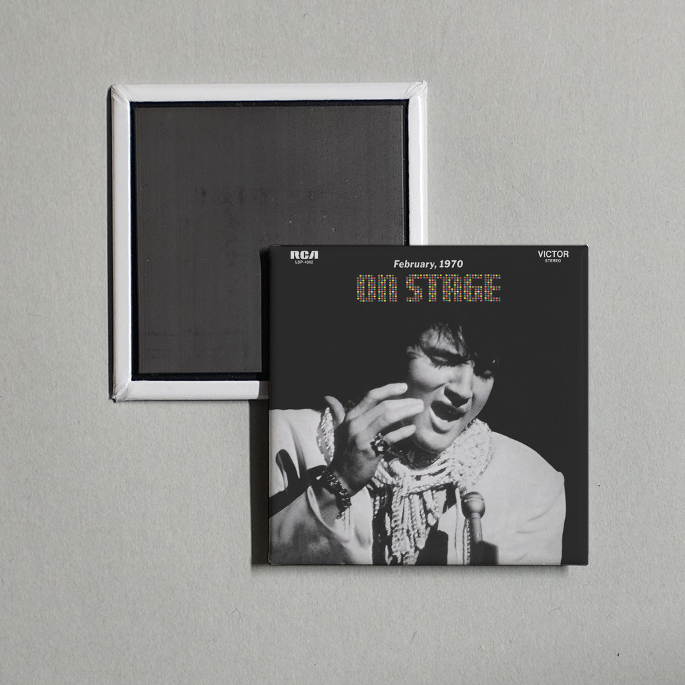 Elvis Presley - On Stage (Live) Album Cover Locker Fridge Magnet