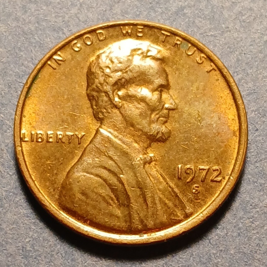 1972 S LINCOLN MEMORIAL CENT