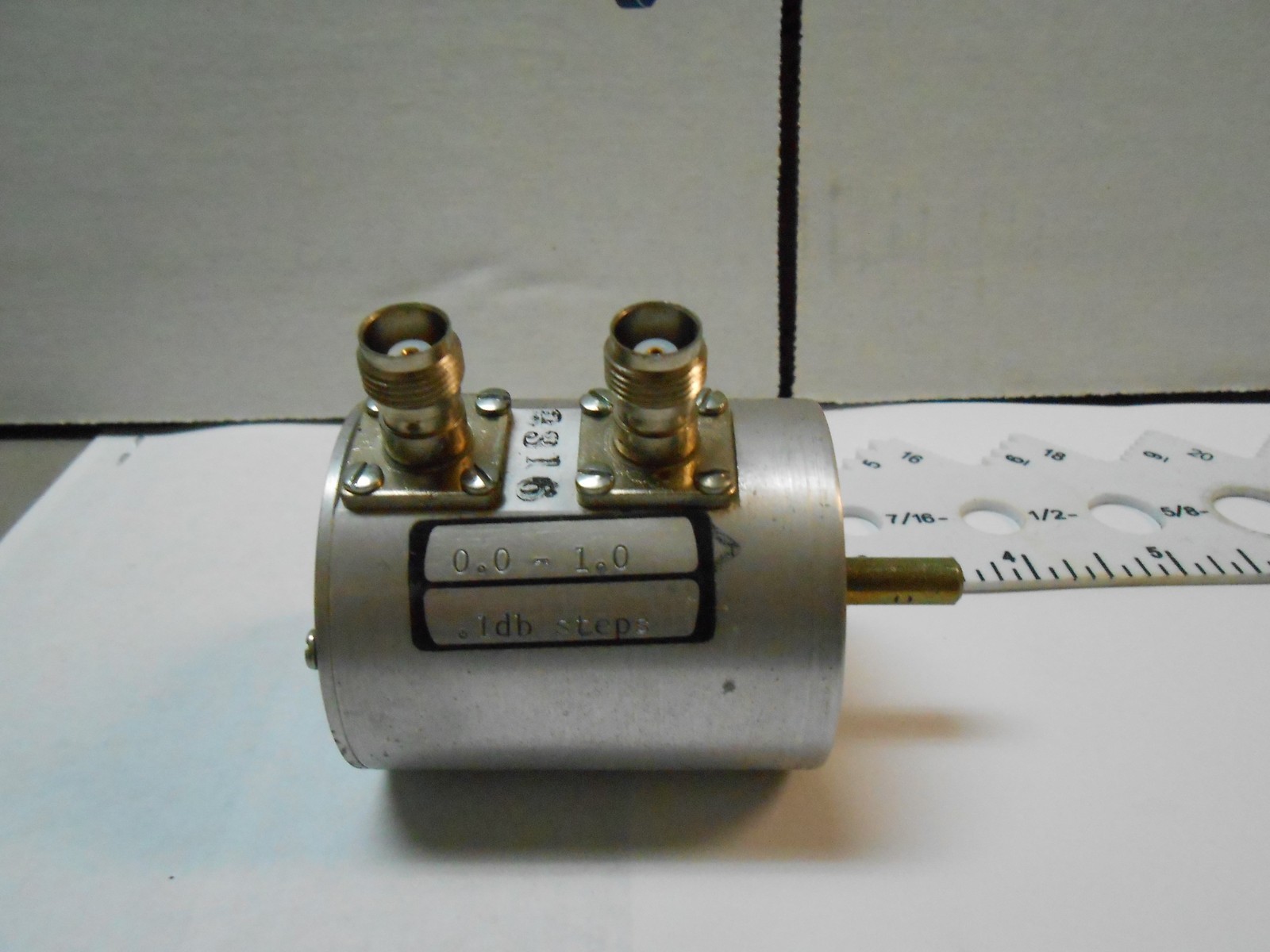 RA-516 TEXSCAN TNC  ATTENUATOR  10 STEP 0HERTZ-1MEGAHERTZ  50 OHMS NEW OLD STOCK