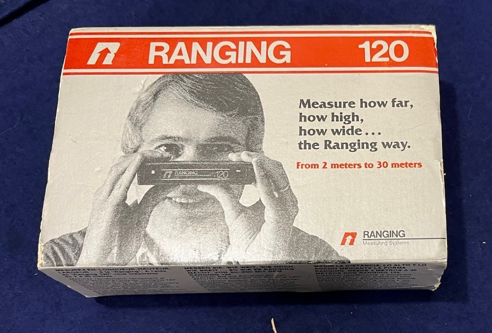 VINTAGE Ranging Optical Tape Measure Model 100 w/ Box & Instructions Collectible