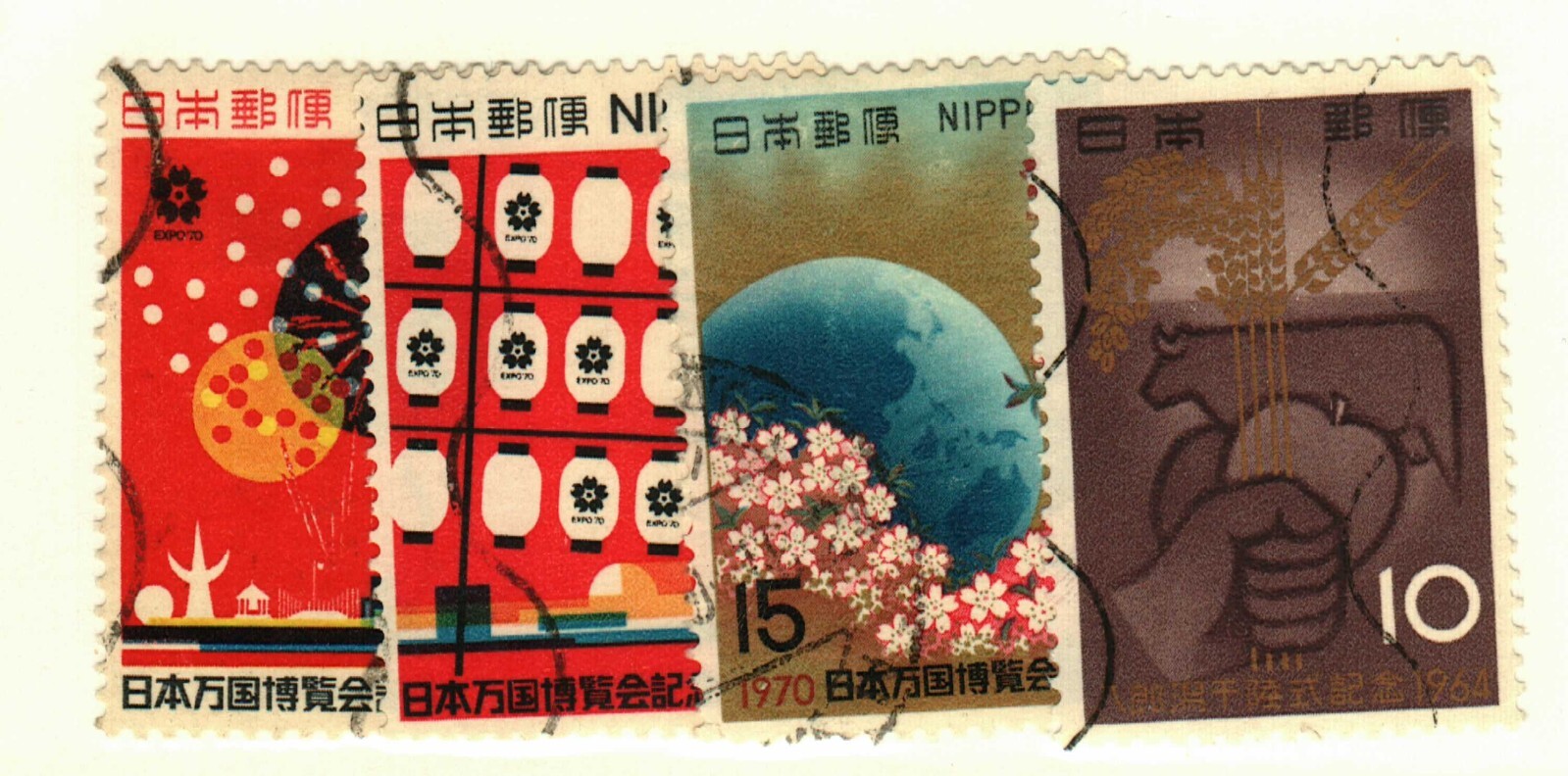 Japan  #826, 1023-4, 1029 used