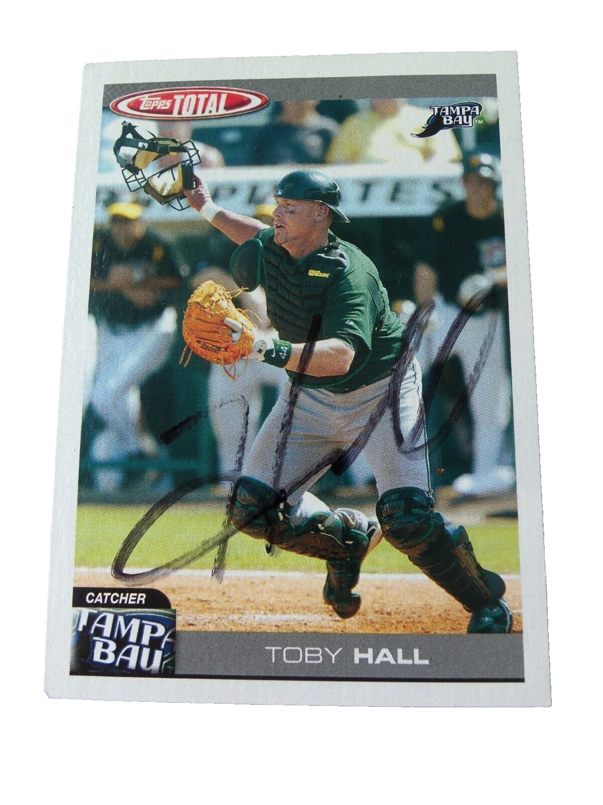 Toby Hall Tampa Bay Devil Rays Signed 2004 Topps!