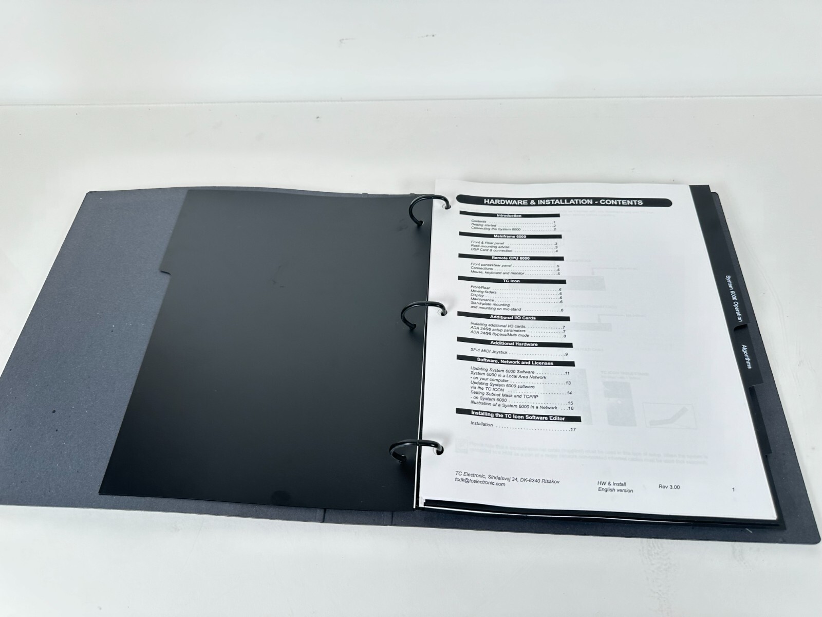 TC Electronic System 6000 User Manual