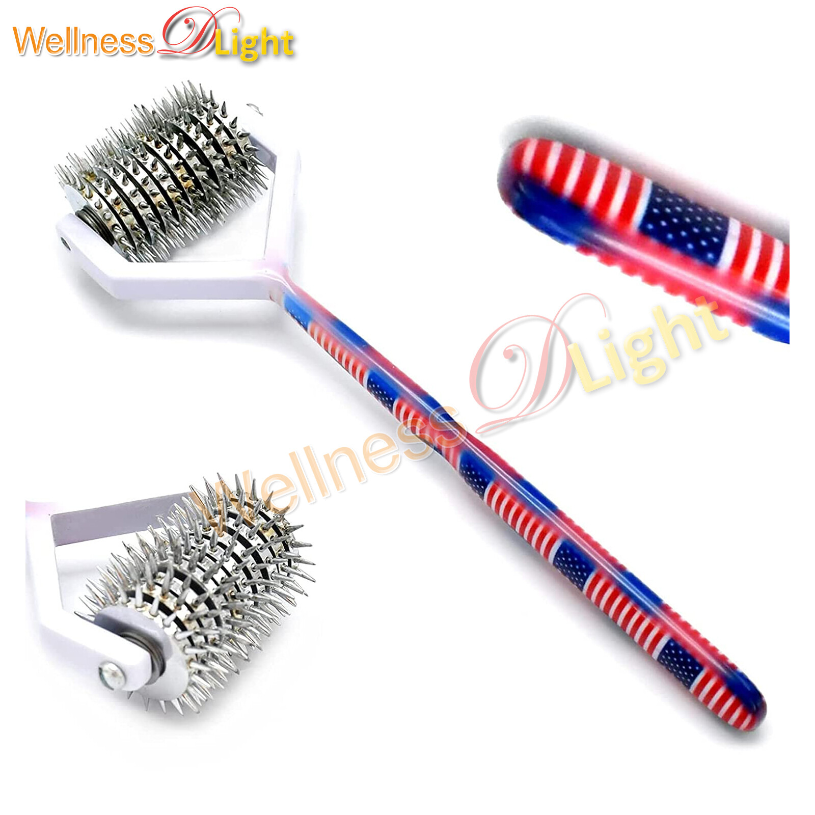 Wartenberg Pinwheel Strong Sensation (10 Head) USA  American Flag Pattern SB-025