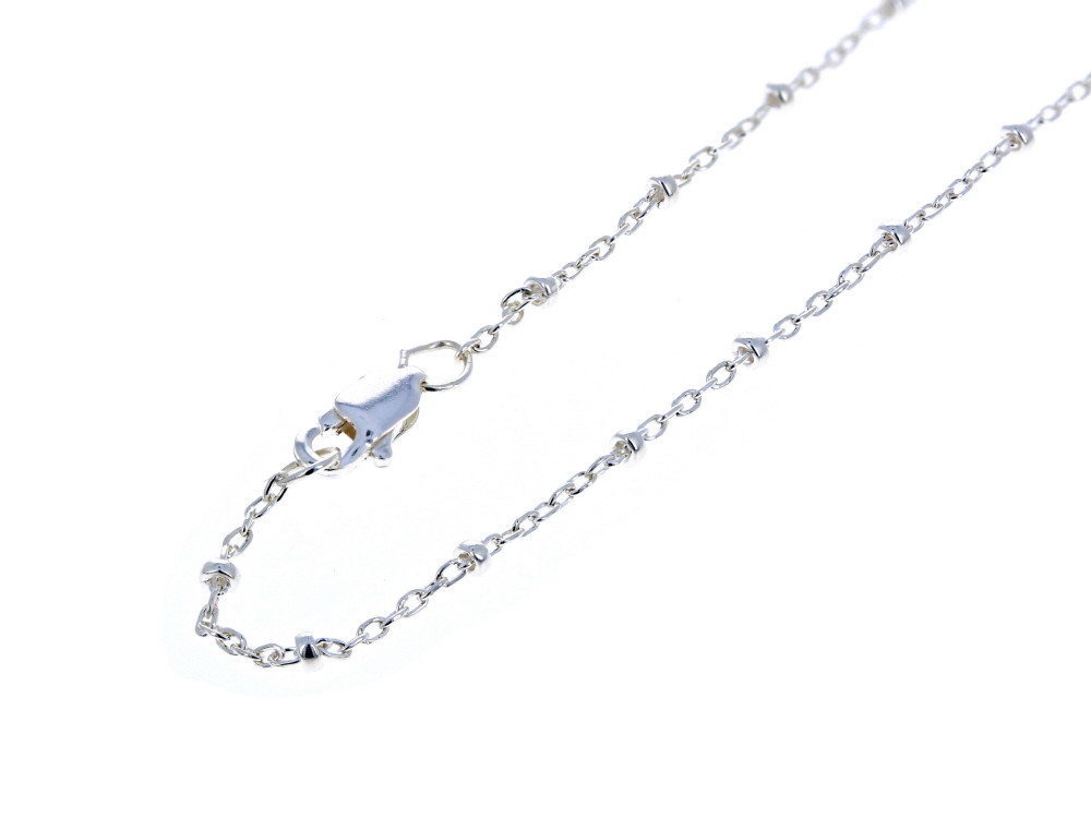 Sterling Silver Satellite Chain. .925 Solid Silver, 18 inch, 2mm Ball Design