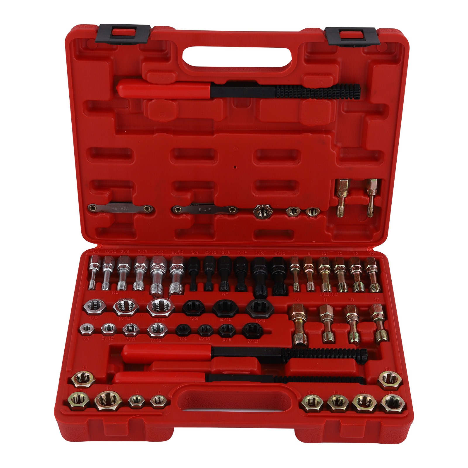 56pcs Thread Restorer Kit Rethread Repair Tool Unc Unf & Metricthread Chaser 56x