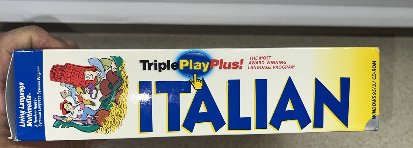 Triple Play Plus Italian Multimedia Games & Conversations Language Program VTG