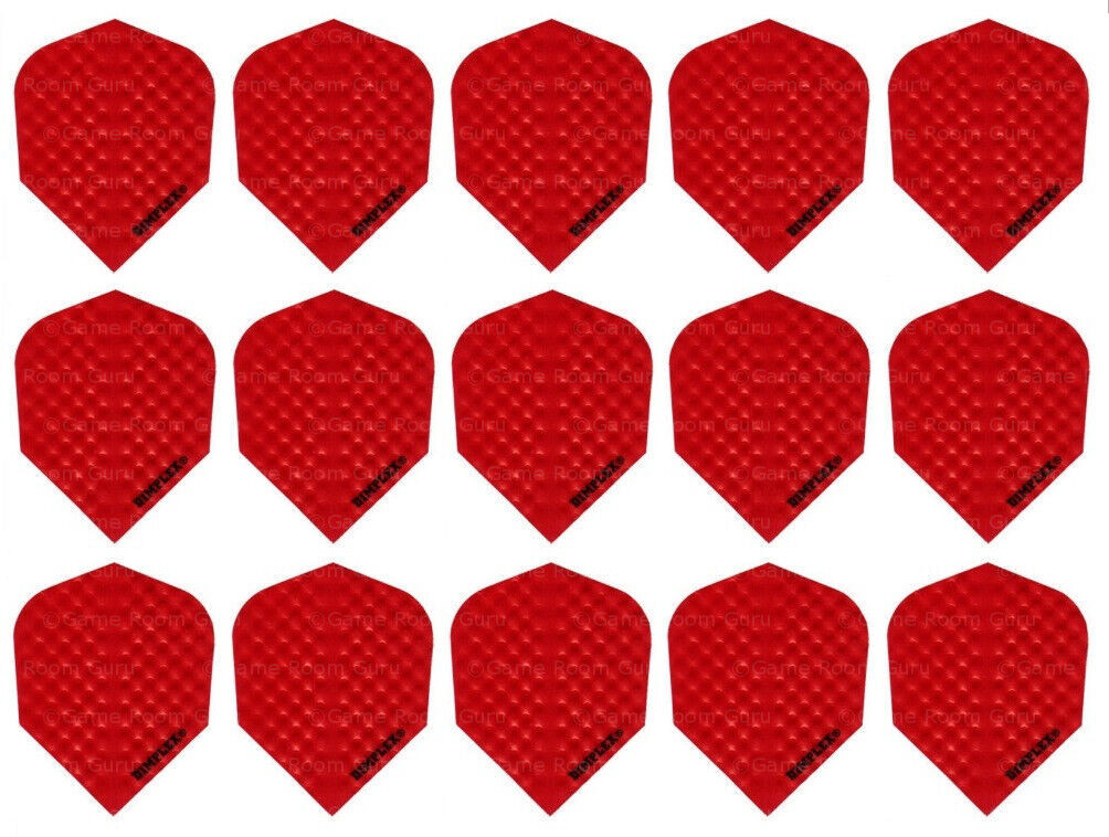 5 Sets Harrows Dimplex Standard Dart Flights - Ships Tracking - Red
