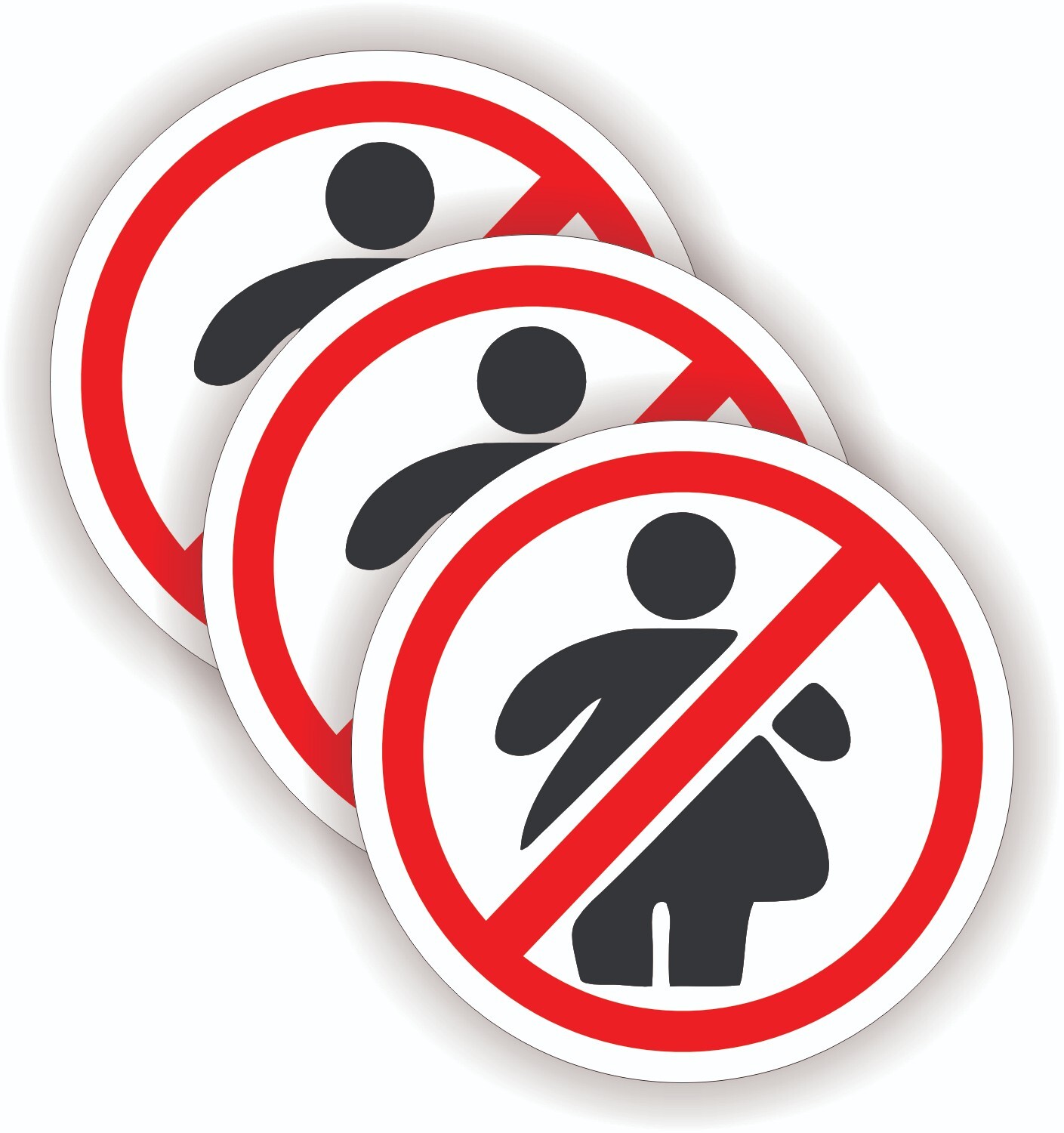 3pk NO FAT CHICKS Funny Hard Hat Stickers Toolbox Foreman Welding Laborer Decals