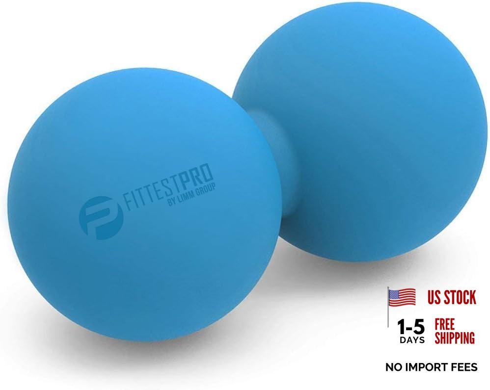 Double Lacrosse Massage Ball - Blue Peanut Ball - Mobility
