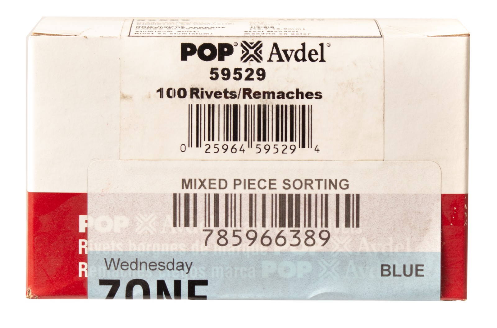 POP Avdel 59529 Blind Aluminum Rivet 3/16" Diameter 1/2"-5/8" Grip Range 100 pcs