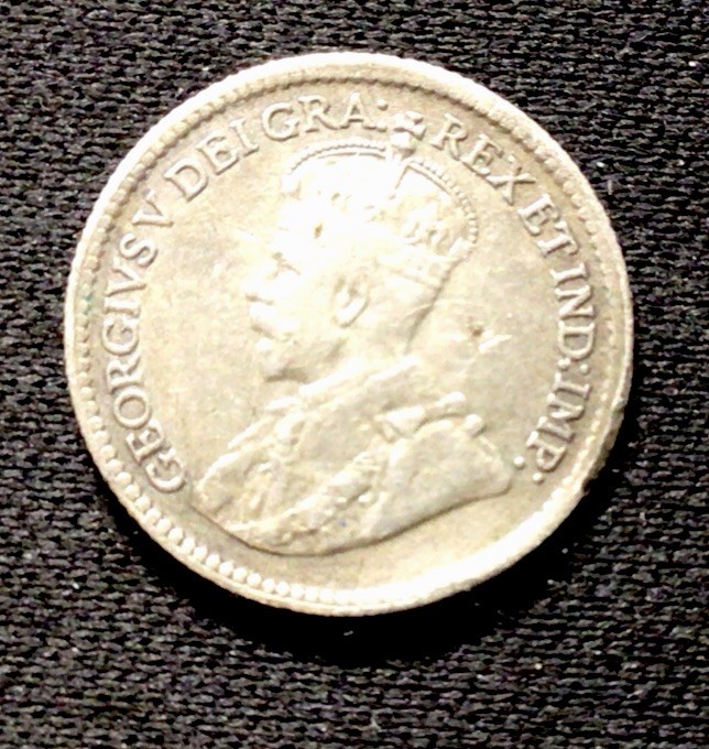 1919 Canada Silver! 5 Cents! ENN Coins
