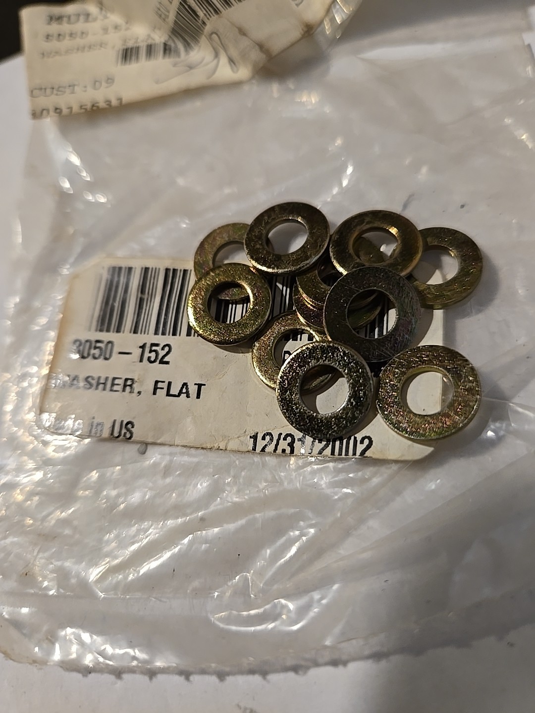 Arctic Cat Snowmobile Flat Washer #10x0.469x0.049 z&y 8050-152 Pkg Of 11