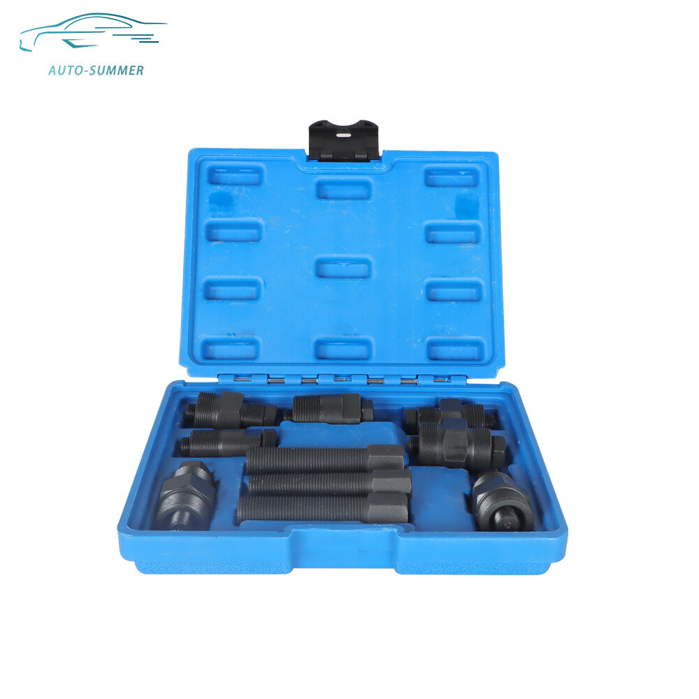 10pc Universal Motorcycle Flywheel Puller Tool Set Dirt Bike 15 Size Left Thread