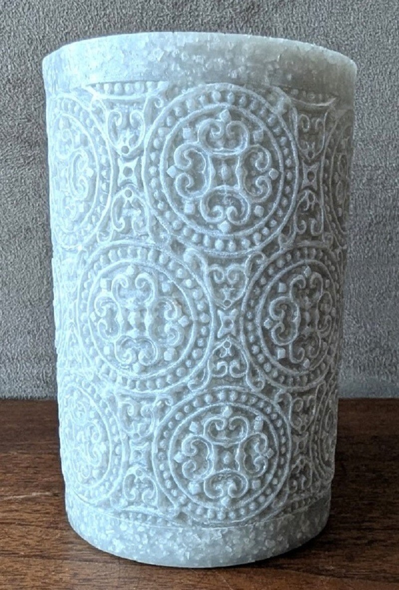 Beau Monde Bath Collection, Gray Resin Bathroom Glass, 4.5" Tall, 10 oz