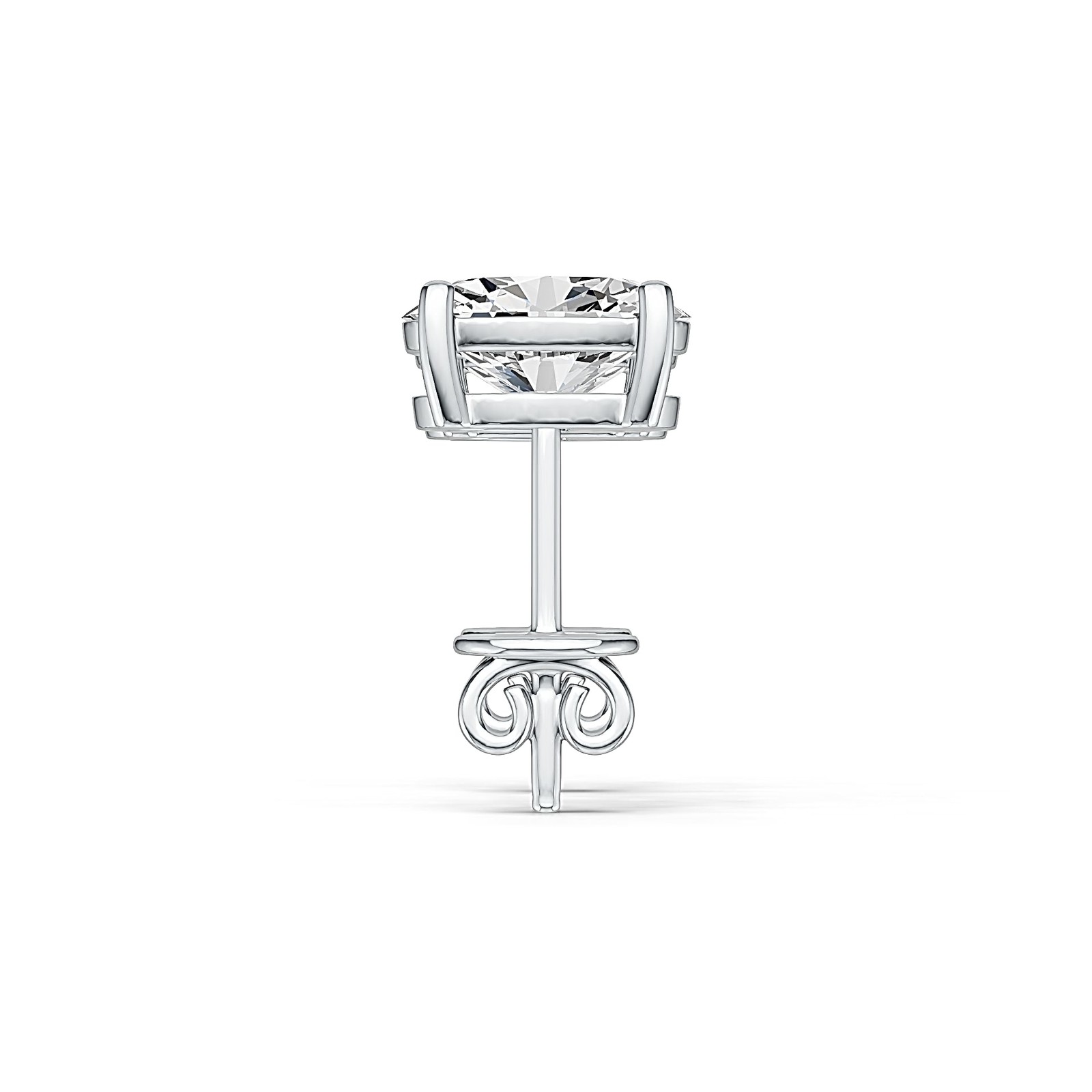 Sterling Silver Semi Mount Earrings Setting Oval OV 8X6mm